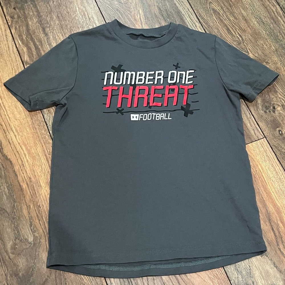 { under armour } Gray Short Sleeve Tee with Graphic Design